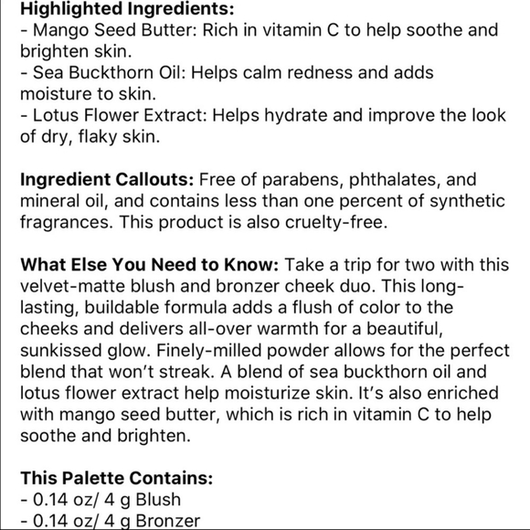 NIB SEALED Wander Trip for Two Blush/Bronzer Duo - Picture 5 of 13